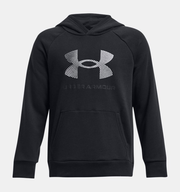 Under Armour Boys' UA Rival Fleece Big Logo Print Fill Hoodie (Extended Size)